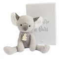 Plyšová koala Sweety Chou Histoire d’ Ours v darčekovom balení sivá 30 cm od 0 mes
