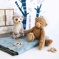 Plyšová opička Monkey Histoire d’ Ours hnedá 35 cm od 0 mes
