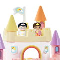 Stavebnica Dúhový zámok Rainbow Castel Abrick Écoiffier s kočiarom a 2 figúrkami od 18 mes