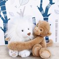 Plyšový snežný lev Snow Lion Histoire d’ Ours biely 28 cm od 0 mes