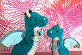 Plyšový dráčik Grégoire Dragon Histoire d’ Ours modrý 40 cm od 0 mes