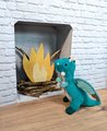 Plyšový dráčik Grégoire Dragon Histoire d’ Ours modrý 30 cm od 0 mes