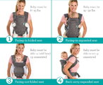 Nosič pre dieťa Flip 4v1 Convertible Carrier Navy Infantino 4 spôsoby nosenia modrý od 3,6-14,5 kg od 0 mes