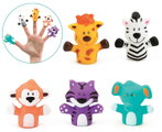 Maňušky na prsty Zvieratká z džungle Finger Puppets Savannah Ludi 5 maňušiek od 10 mes