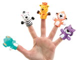 Maňušky na prsty Zvieratká z džungle Finger Puppets Savannah Ludi 5 maňušiek od 10 mes