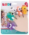 Maňušky na prsty Zvieratká z džungle Finger Puppets Savannah Ludi 5 maňušiek od 10 mes