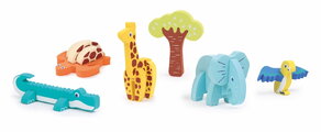 Penové puzzle 3D Zvieratká 3D Foam Puzzle Ludi z mäkkej a odolnej peny od 18 mes LU30084