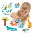 Penové puzzle 3D Zvieratká 3D Foam Puzzle Ludi z mäkkej a odolnej peny od 18 mes LU30084