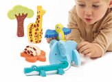 Penové puzzle 3D Zvieratká 3D Foam Puzzle Ludi z mäkkej a odolnej peny od 18 mes LU30084