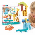 Penové puzzle 3D Zvieratká 3D Foam Puzzle Ludi z mäkkej a odolnej peny od 18 mes LU30084