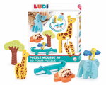 Penové puzzle 3D Zvieratká 3D Foam Puzzle Ludi z mäkkej a odolnej peny od 18 mes LU30084