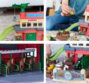 Garáž farma so stajňou 2 poschodová Farmyard Majorette s 8 figúrkami zvieratiek a 2 traktory od 5 rokov MJ3009000