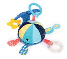 Závesná veľryba s aktivitami Whale Hanging Activity Ludi s hrkálkou, hryzátkom a zrkadielkom od 3 mes LU30099