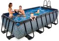 Bazén s filtráciou Stone pool Exit Toys oceľová konštrukcia 400*200*100 cm šedý od 6 rokov