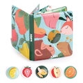 Knižka s vôňou ovocia Book of Scents Ludi 5 voňavých samolepiek na rozvoj čuchovej pamäte od 12 mes