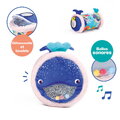 Nafukovací valec s aktivitami Veľryba Fabric Activities Roller Ludi 6 aktivít od 6 mes