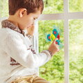 Fidget spinner pre bábätká Baby Spinner Ludi s prísavkou modrý od 10 mes