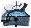 Bazén s krytom a filtráciou Stone pool Exit Toys oceľová konštrukcia 220*150*65 cm šedý od 6 rokov