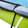 Bazén s krytom a filtráciou Lime pool Exit Toys oceľová konštrukcia 220*150*65 cm zelený od 6 rokov