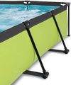 Bazén s krytom a filtráciou Lime pool Exit Toys oceľová konštrukcia 300*200*65 cm zelený od 6 rokov