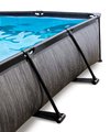 Bazén s krytom a filtráciou Black Wood pool Exit Toys oceľová konštrukcia 300*200*65 cm čierny od 6 rokov ET30203290