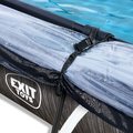 Bazén s krytom a filtráciou Black Wood pool Exit Toys oceľová konštrukcia 300*200*65 cm čierny od 6 rokov