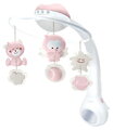 Hudobný kolotoč nad postieľku 3in1 Projector Musical Mobile Dusty Pink Infantino s projektorom a nočným svetlom ružový od 0 mes