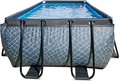 Bazén s filtráciou Stone pool Exit Toys oceľová konštrukcia 540*250*122 cm šedý od 6 rokov
