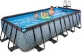 Bazén s filtráciou Stone pool Exit Toys oceľová konštrukcia 540*250*122 cm šedý od 6 rokov