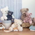 Plyšový medvedík Ours Oscar Ivory Histoire d’ Ours biely 35 cm od 0 mes