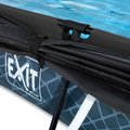 Bazén so strieškou a filtráciou Stone pool Exit Toys oceľová konštrukcia 220*150*65 cm šedý od 6 rokov