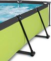 Bazén so strieškou a filtráciou Lime pool Exit Toys oceľová konštrukcia 300*200*65 cm zelený od 6 rokov