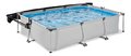 Bazén so strieškou a filtráciou Soft Grey pool Exit Toys oceľová konštrukcia 300*200*65 cm šedý od 6 rokov ET30233250