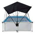 Bazén so strieškou a filtráciou Soft Grey pool Exit Toys oceľová konštrukcia 300*200*65 cm šedý od 6 rokov ET30233250