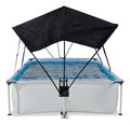 Bazén so strieškou a filtráciou Soft Grey pool Exit Toys oceľová konštrukcia 300*200*65 cm šedý od 6 rokov
