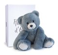 Plyšový medvedík Ours Oscar Blue Jean Histoire d’ Ours v darčekovom balení modrý 25 cm od 0 mes
