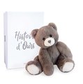Plyšový medvedík Ours Oscar Brown Taupe Histoire d’ Ours v darčekovom balení hnedý 25 cm od 0 mes