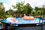 Bazén s filtráciou Stone pool Exit Toys kruhový oceľová konštrukcia 360*122 cm šedý od 6 rokov