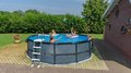 Bazén s pieskovou filtráciou Stone pool Exit Toys kruhový oceľová konštrukcia 450*122 cm šedý od 6 rokov