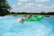 Bazén s filtráciou Black Leather pool Exit Toys kruhový oceľová konštrukcia 450*122 cm čierny od 6 rokov