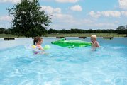 Bazén s filtráciou Black Leather pool Exit Toys kruhový oceľová konštrukcia 450*122 cm čierny od 6 rokov