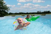 Bazén s filtráciou Black Leather pool Exit Toys kruhový oceľová konštrukcia 450*122 cm čierny od 6 rokov