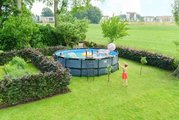 Bazén s filtráciou Stone pool Exit Toys kruhový oceľová konštrukcia 488*122 cm šedý od 6 rokov
