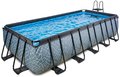 Bazén s pieskovou filtráciou Stone pool Exit Toys oceľová konštrukcia 540*250*122 cm šedý od 6 rokov