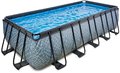 Bazén s pieskovou filtráciou Stone pool Exit Toys oceľová konštrukcia 540*250*122 cm šedý od 6 rokov