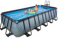 Bazén s pieskovou filtráciou Stone pool Exit Toys oceľová konštrukcia 540*250*122 cm šedý od 6 rokov