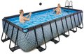 Bazén s pieskovou filtráciou Stone pool Exit Toys oceľová konštrukcia 540*250*122 cm šedý od 6 rokov