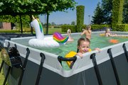 Bazén s pieskovou filtráciou Black Leather pool Exit Toys oceľová konštrukcia 540*250*122 cm čierny od 6 rokov