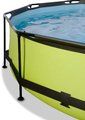 Bazén s krytom a filtráciou Lime pool Exit Toys kruhový oceľová konštrukcia 360*76 cm zelený od 6 rokov