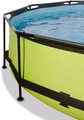 Bazén so strieškou a filtráciou Lime pool Exit Toys kruhový oceľová konštrukcia 300*76 cm zelený od 6 rokov